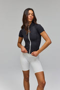 Active Short Sleeve Blouse - Black