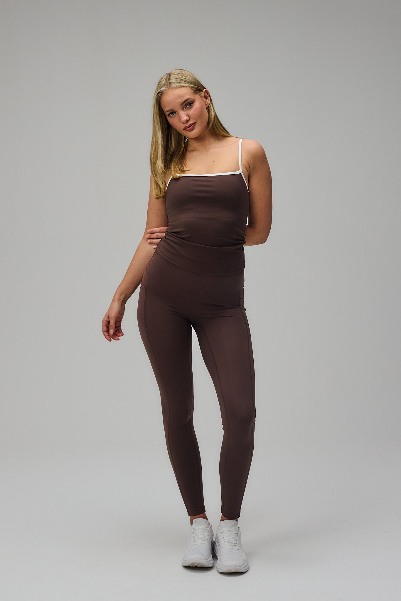 Active Pocket Tights - Pecan Brown
