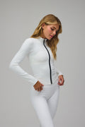 Active Zip Blouse - White